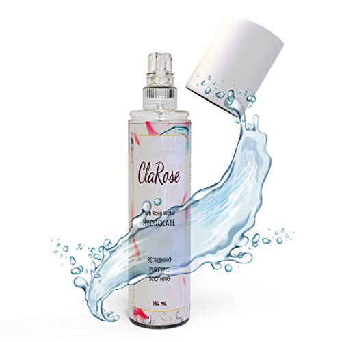 Agua de rosas ClaRose 100 % natural, tónico, vegano, hidratante y purificador; 150 ml