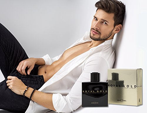 Agua de tocador Royal Gold para Hombres, 100 ml (3.3 fl.oz) – Fragancia Amaderada aromática para él