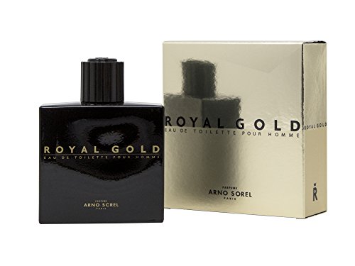 Agua de tocador Royal Gold para Hombres, 100 ml (3.3 fl.oz) – Fragancia Amaderada aromática para él