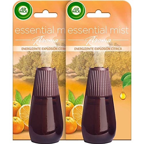 Air Wick Essential Mist Duplo Ambientador Fragancia Explosión Cítrica - 2 Recambios