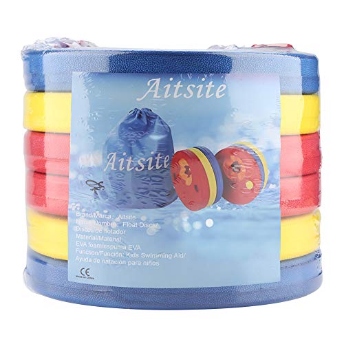 Aitsite Discos Flotantes, Manguitos de Natación para Niños, Hechos de Espuma,, 6 Piezas