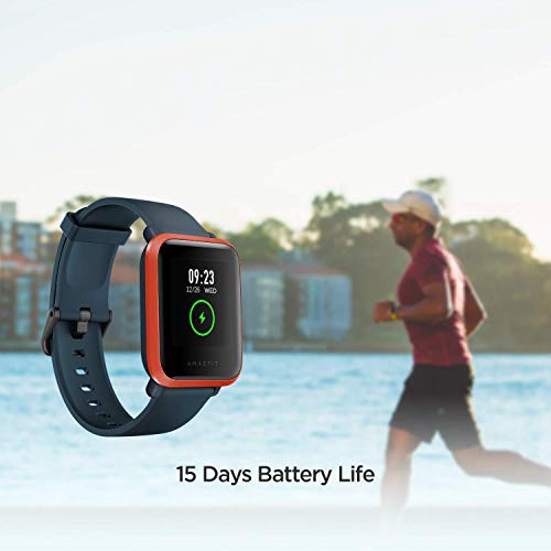 Amazfit Bip S Smartwatch 5ATM GPS GLONASS -Reloj Inteligente con Bluetooth y conectividad con Android e iOS - Version Global (Naranja)