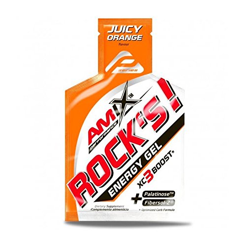 Amix Performance Energy Rock´s Gel Sin Cafeína - 20 geles x 32 gr - Sabor - Lima-Limón