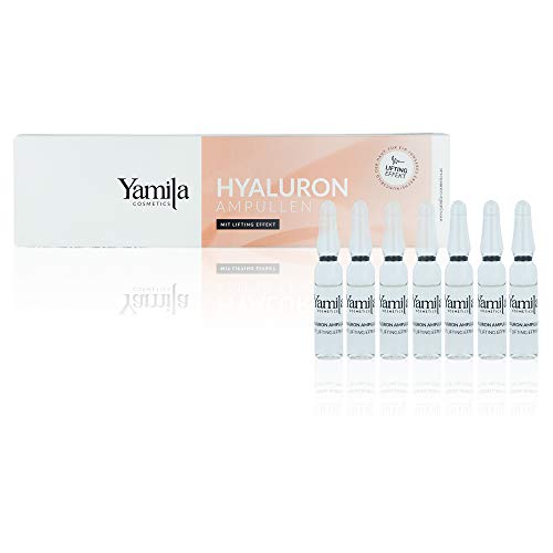 Ampollas de Ácido hialurónico con efecto lifting, 14 unidades de 2 ml de Yamila Cosmetics