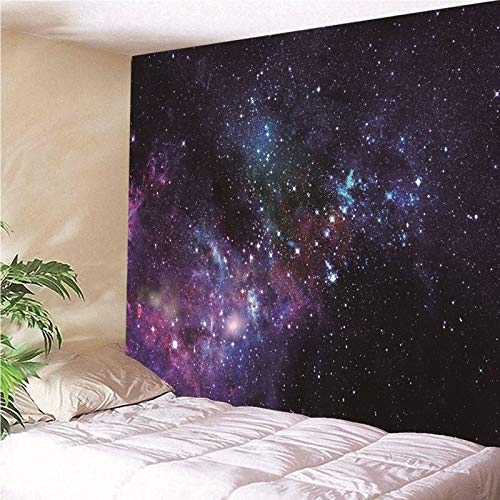 ANAZOZ Tapiz Tela Grande Poliéster Tapiz Suelo Piscina Rectangular Cielo Estrellado Púrpura Tapiz 150x130CM