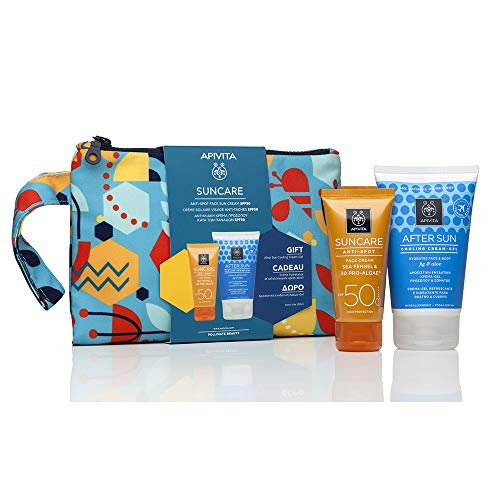 APIVITA SUNCARE Crema Facial Antimanchas SPF50 + Regalo Aftersun 100ml + Regalo Neceser…