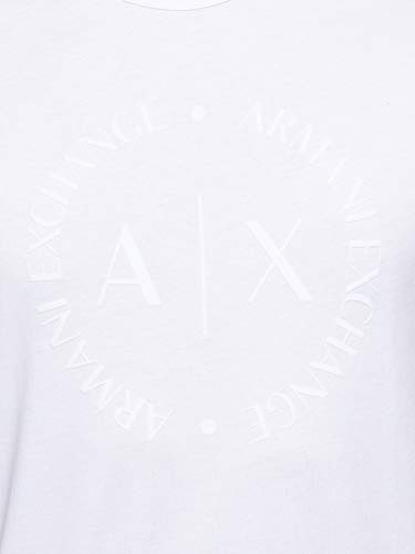 Armani Exchange 8nztcd Camiseta, Blanco (White 1100), X-Large para Hombre