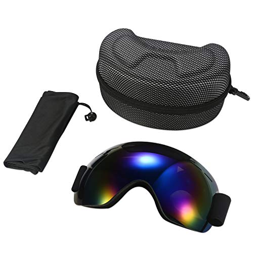 Aroncent - Gafas esféricas de esquí, snowboard, alpinismo, antiniebla, antiviento, protección UV, ojos para hombre y mujer, ajustable, color a elegir turquesa