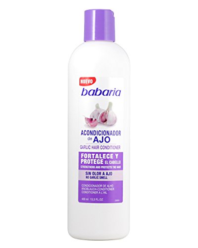 Babaria Acondicionador Capilar de Ajo Fortalecedor - 400 ml, Blanco (8410412021050)