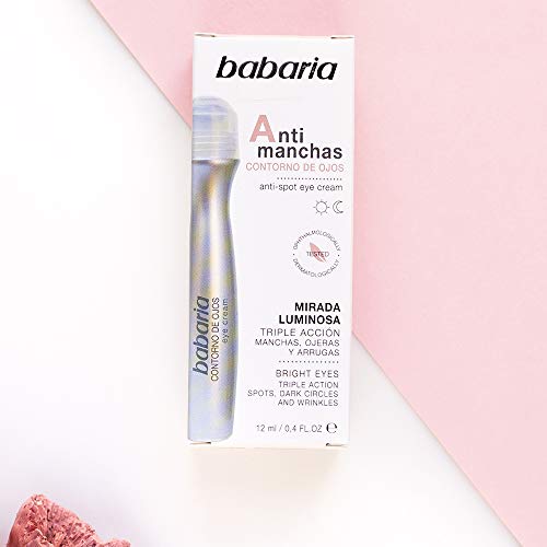 Babaria Contornos De Ojos Antimanchas Día y Noche Triple Acción Antimanchas Ojeras y Arrugas 12 ml