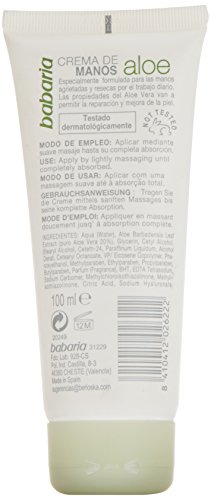 Babaria Crema de Manos Concentrada con Aloe Vera - 100 ml