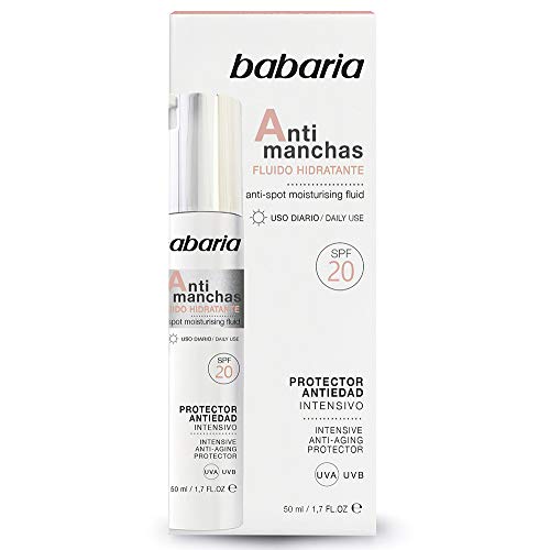 Babaria Fluido Hidratante Antimanchas Día Protector Antiedad Intensivo SPF 20 50 ml