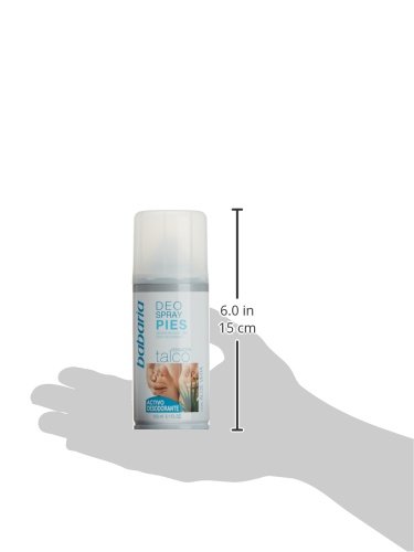 Babaria para Pies Desodorante Spray para Pies con Talco, 150 ml, Blanco