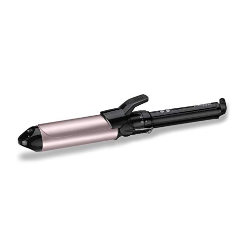 BaByliss C338E Tenacilla de pelo de 38 mm, 10 ajustes de temperatura, moldeador de pelo, cable profesional giratorio, recubrimiento Sublim Touch con punta fría de agarre