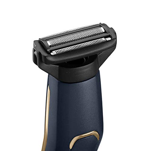 BaByliss MEN BG120E Recortadora corporal apta para uso bajo la ducha, afeitadora, 3 longitudes de corte de 3-5-7 mm, 70 minutos de uso