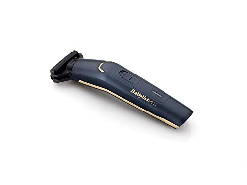 BaByliss MEN BG120E Recortadora corporal apta para uso bajo la ducha, afeitadora, 3 longitudes de corte de 3-5-7 mm, 70 minutos de uso