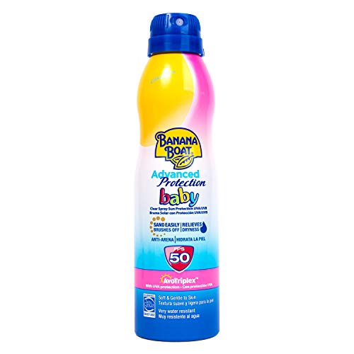 Banana Boat BABY Advanced Protection - Bruma Solar Protectora para Bebés con Protección Muy Alta SPF 50+ , Resistente al Agua y Sin Fragancia , 220 ml