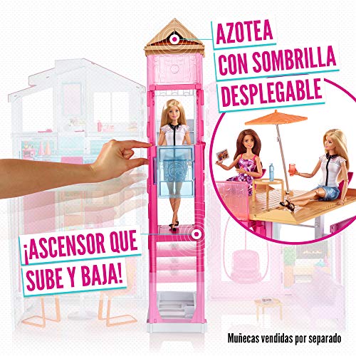 Barbie - Supercasa - casa muñecas, regalo para niñas y niños 3-9 años (Mattel DLY32)