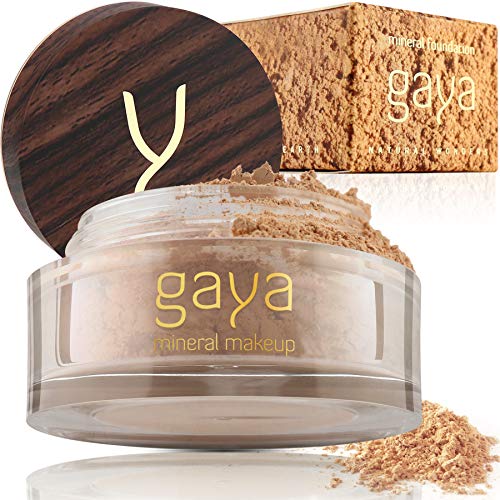 Base Maquillaje Mineral y Vegana - En Polvos, Única 4 en 1 - Completo y con Protector Solar UV, 100% Natural Y Multiuso Todo Tipo De Piel