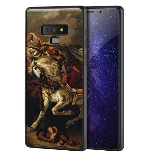 Berkin Arts Eugene Delacroix para Samsung Galaxy Note 9/Caja del teléfono Celular de Arte/Impresión Giclee UV en la Cubierta del móvil(Lotta di Giaour e Pasha)