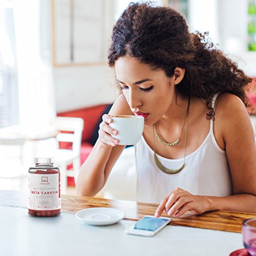 Betacaroteno [25.000 ui] 180 Cápsulas con Patentado Lyc-O-Beta - Con Aceite de Oliva Extra Virgen - Apoyo Natural Para el Bronceado, la Salud de los Ojos, la Piel, y el Sistema Inmunológico