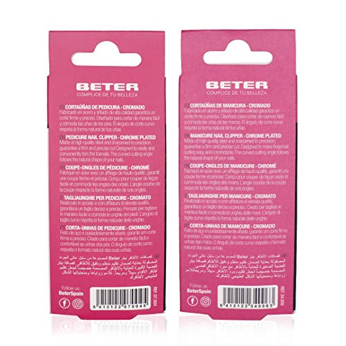 Beter Cortaúñas Manicura y Pedicura Metalico - 1 pack