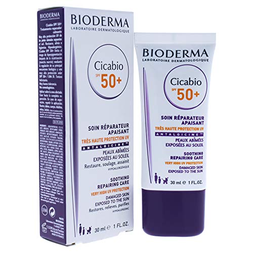 Bioderma Cicabio SPF 50+ crema corporal 30 ml - Cremas corporales (Hidratante, Protección, Tratamiento, Tubo, 30 ml)