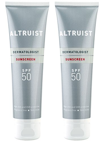 Bloqueador solar dermatológico SPF 50 de Altruist: alta protección contra los rayos UVA, 100 ml (2 x 100 ml)