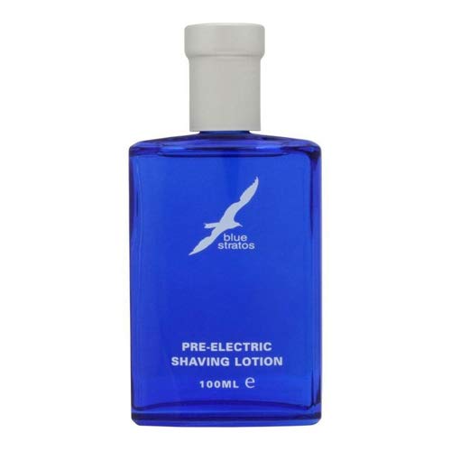 Blue Stratos - Loción para antes de afeitado con maquinilla eléctrica, 100 ml