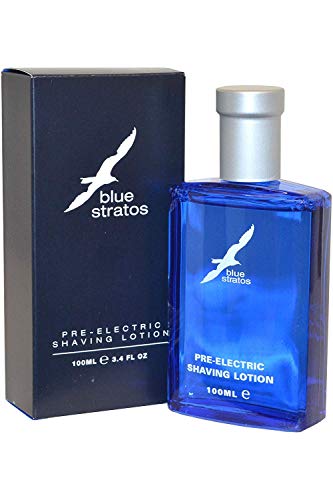 Blue Stratos - Loción para antes de afeitado con maquinilla eléctrica, 100 ml