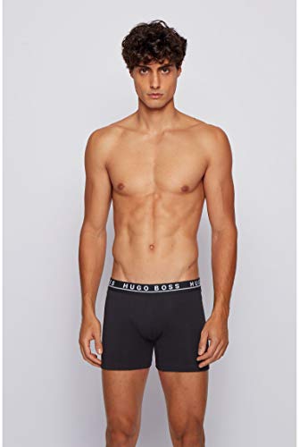 BOSS Boxer Brief CO, Negro (Black 001), Medium (Pack de 3) para Hombre