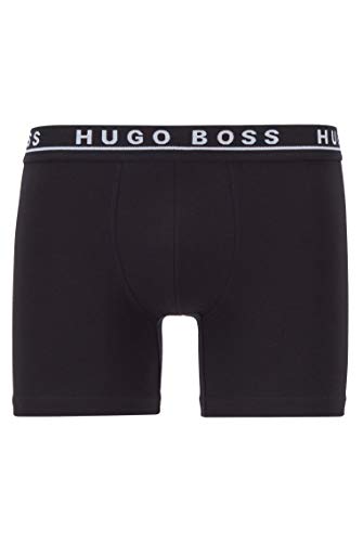 BOSS Boxer Brief CO, Negro (Black 001), Medium (Pack de 3) para Hombre