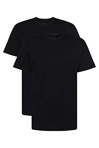 BOSS T-shirt Rn 2p Co Camiseta, Negro (Black 1), Small (Pack de 2) para Hombre