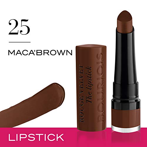 Bourjois Velvet The Lipstick Barra De Labios Tono 025 (Maca'brown), 2.3 gr