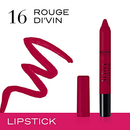 Bourjois Velvet The Pencil - Pintalabios Tono 16 Rouge Di'vin, 3g