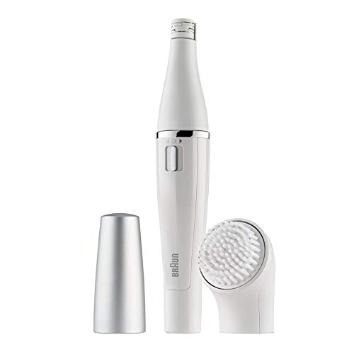 Braun Face 810 - Depiladora facial con cepillo limpiador facial, color blanco