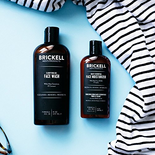 Brickell Men's Products – Rutina Esencial de Cuidado Facial Diario I - Gel Limpiador Facial y Loción Hidratante Facial - Natural y Orgánico