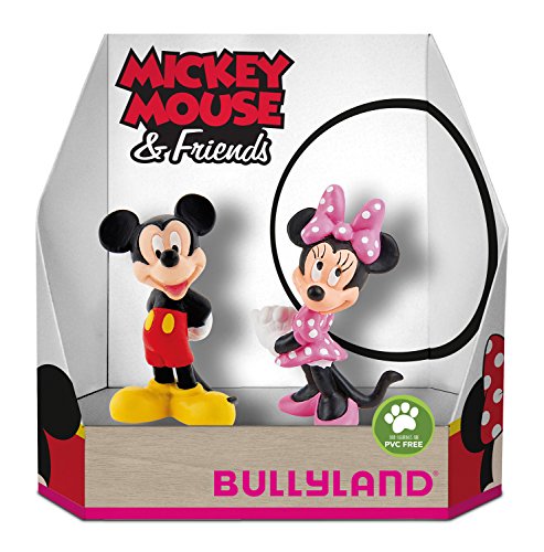 Bullyland 15083 – Disney Mickey y Minnie Classic en caja de regalo parte Figura set, 2 piezas