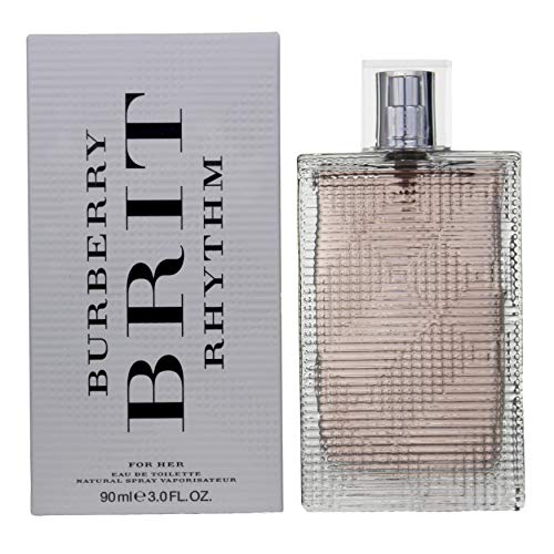 Burberry Brit Rhythm 90 ml eau de toilette Mujeres - Eau de toilette (Mujeres, 90 ml, Envase no recargable, Lavanda, Neroli, Pimienta rosa, Lavender,Neroli,Pink pepper, Raiz del Iris, Azahar)