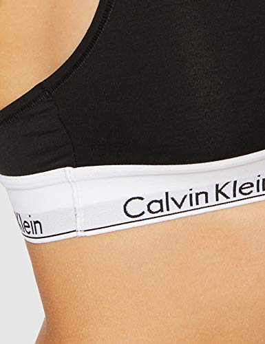 Calvin Klein 0000F3785E, Sujetador para Mujer, Negro (Black), 36 (Talla fabricante: S)