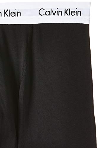 Calvin Klein Hombre - Pack de 3 bóxers de tiro medio - Cotton Stretch, Negro, L, (Pack de 3)