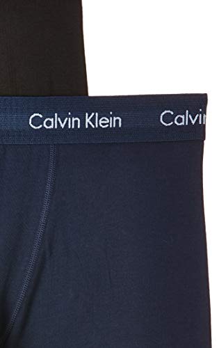 Calvin Klein Low Rise Trunk 3pk, Bóxer Hombre, Azul (Black/Blue Shadow/Cobalt Water Dtm Wb 4ku), Large