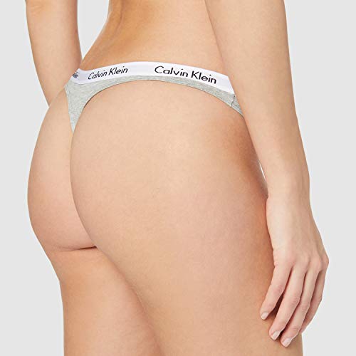 Calvin Klein Thong, Tanga para Mujer, Gris (Grey Heather 020), Small