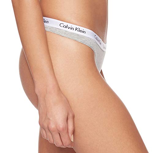 Calvin Klein Thong, Tanga para Mujer, Gris (Grey Heather 020), Small