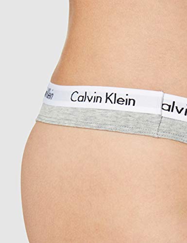 Calvin Klein Thong, Tanga para Mujer, Gris (Grey Heather 020), Small