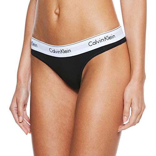 Calvin Klein Underwear, Braguitas para Mujer, Negro (BLACK 001), S