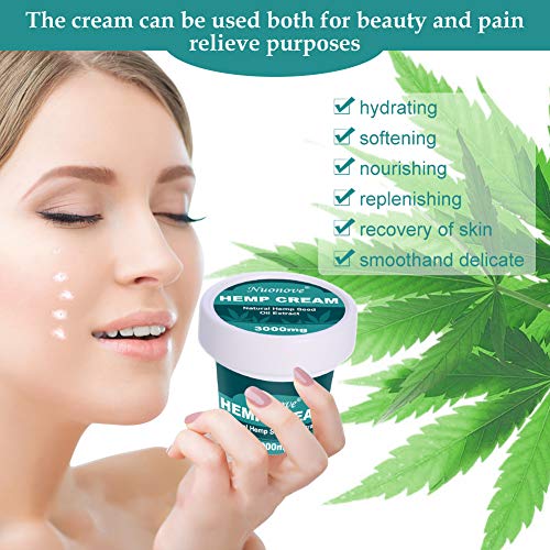 Cannabis Crema, Bálsamo de Cáñamo, Crema de Cáñamo, Antiinflamatorio, Anti-acné, Anti-oxidación, Eliminación de arrugas, Antienvejecimiento, 40 g