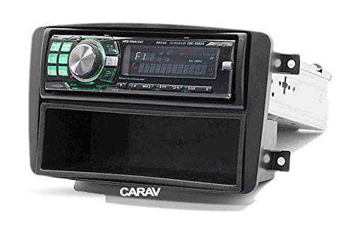 CARAV 11-010 1-DIN Marco de plástico para radio para MERCEDES BENZ C-Klasse (W203) 2000-2004; CLK-Klasse (W209) 2002-2006; G-Klasse (W463) 1998-2006; Viano (W639) 2003-2006; Vito (W639) 2003-2006 with pocket