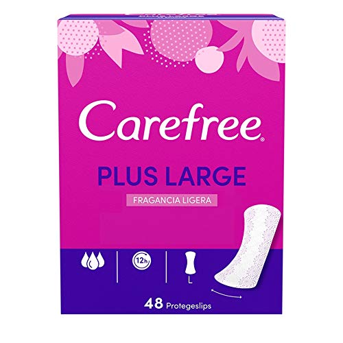 Carefree Salvaslip Plus Large Fragancia Ligera 48 unidades 180 g - Pack de 5