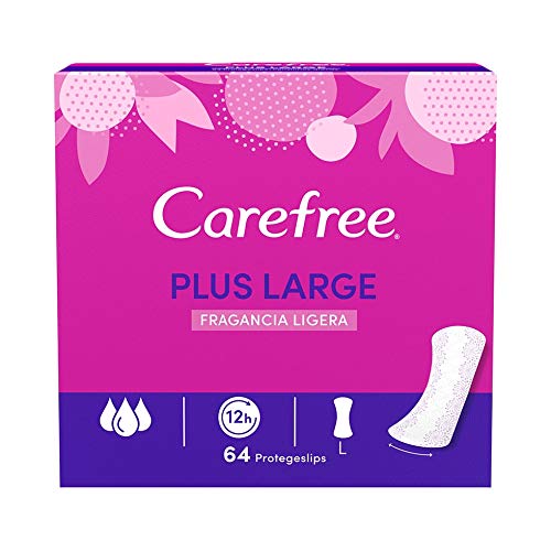 Carefree Salvaslip Plus Large Fragancia Ligera 64 unidades 240 g - Pack de 5